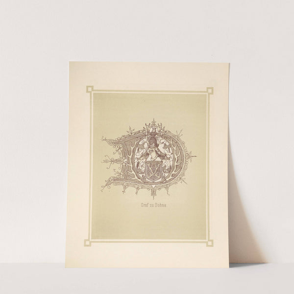 Heraldisches Alphabet Pl.05 (1884) by Adolf Matthias Hildebrandt