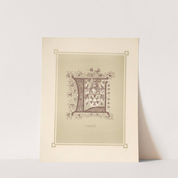 Heraldisches Alphabet Pl.12 (1884) by Adolf Matthias Hildebrandt