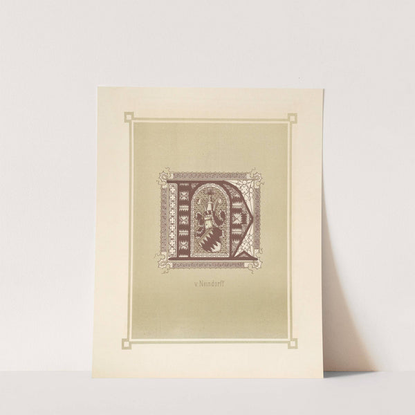 Heraldisches Alphabet Pl.14 (1884) by Adolf Matthias Hildebrandt
