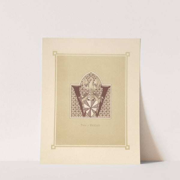 Heraldisches Alphabet Pl.23 (1884) by Adolf Matthias Hildebrandt