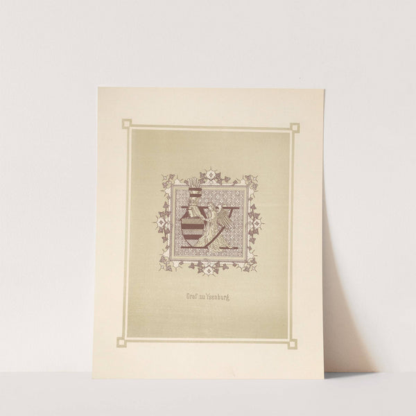 Heraldisches Alphabet Pl.25 (1884) by Adolf Matthias Hildebrandt