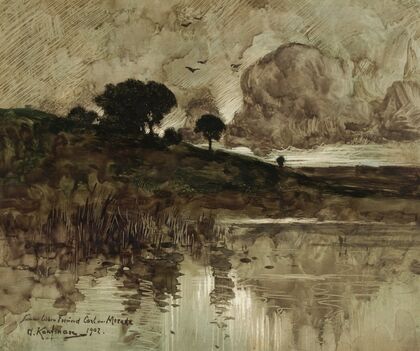 Herbstabend am See (1902)