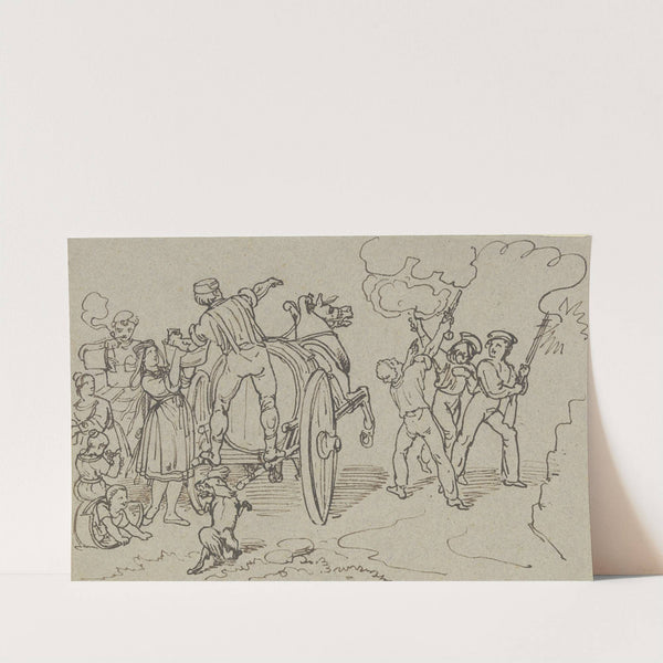 Herbstfeier in Schwaben zur Weinlese by Ferdinand Fellner