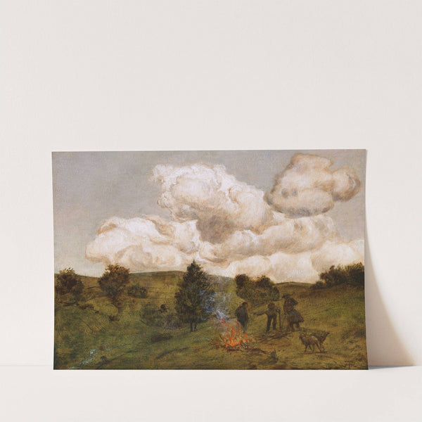 Herbstfeuer (1880) by Hans Thoma