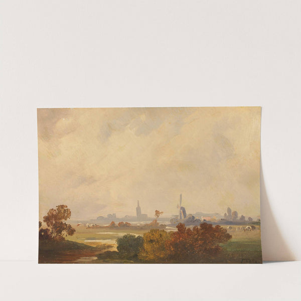 Herbstlandschaft in Holland by Friedrich Voltz