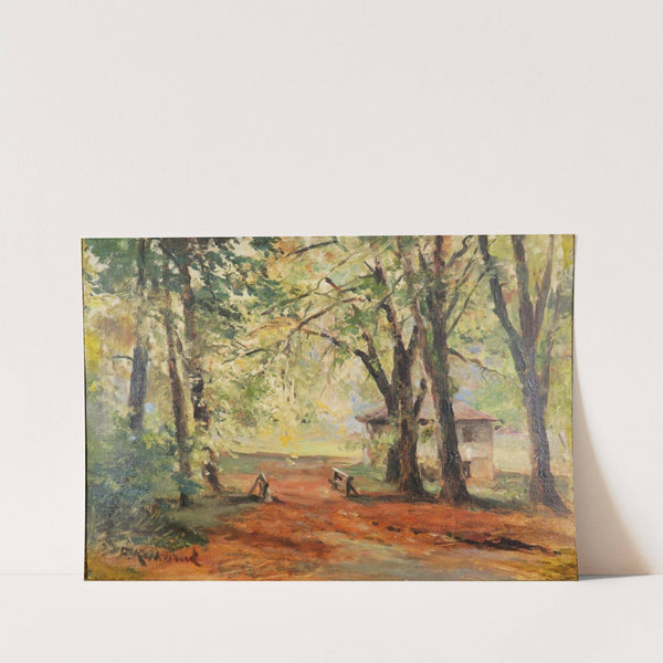 Herbstliche Waldlichtung by Franz Kulstrunk
