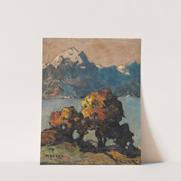 Herbstlicher Blick über den Gardasee (1920) by Oskar Mulley