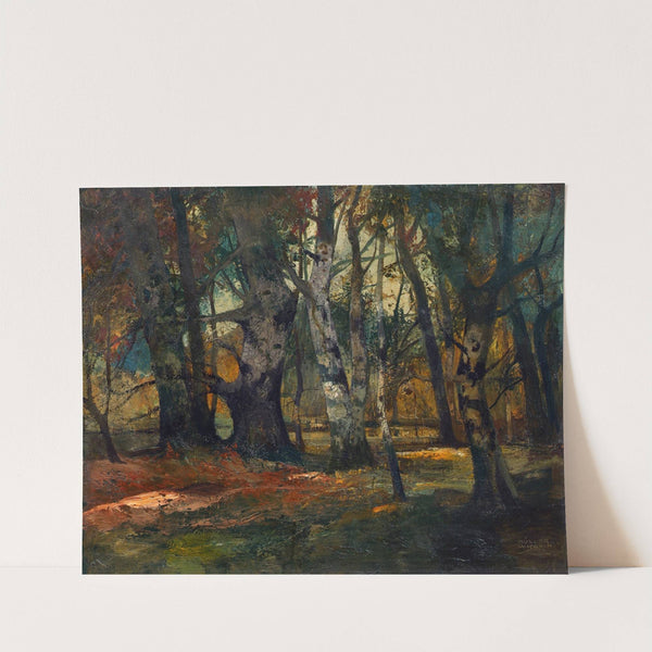 Herbstwald by Anton Müller-Wischin