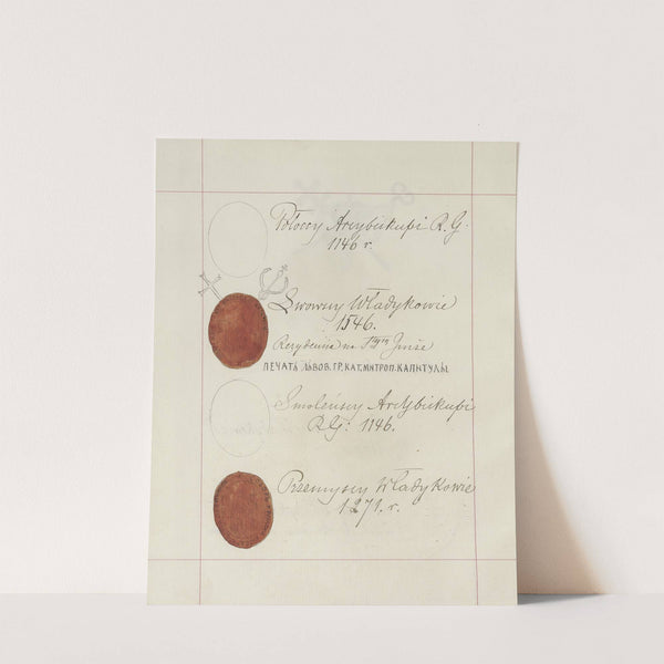 Herby Rzeczypospolitej Polskiej i W. X. Litewskiego. T. 1 Pl.052 (1875-1900) by Boleslaw Starzyński