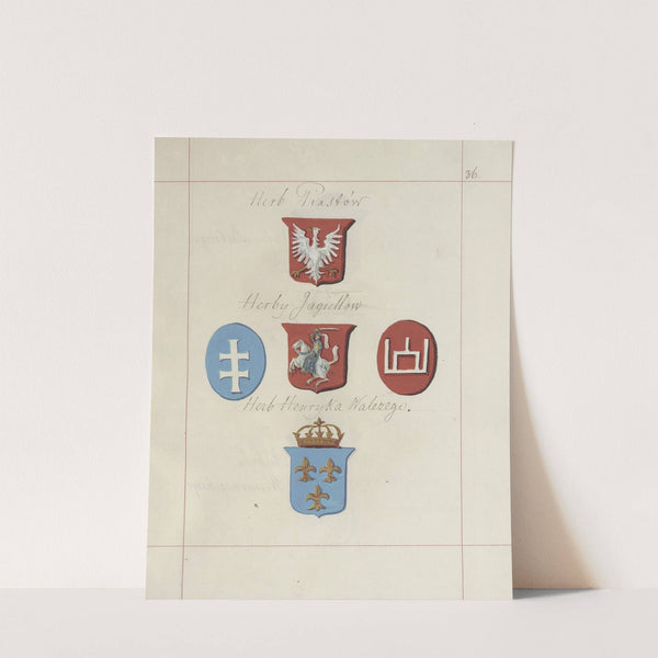 Herby Rzeczypospolitej Polskiej i W. X. Litewskiego. T. 1 Pl.055 (1875-1900) by Boleslaw Starzyński