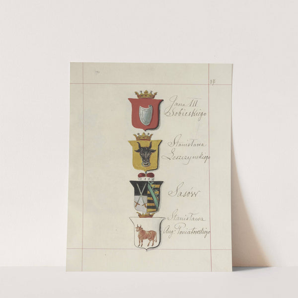 Herby Rzeczypospolitej Polskiej i W. X. Litewskiego. T. 1 Pl.057 (1875-1900) by Boleslaw Starzyński