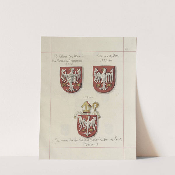 Herby Rzeczypospolitej Polskiej i W. X. Litewskiego. T. 1 Pl.069 (1875-1900) by Boleslaw Starzyński