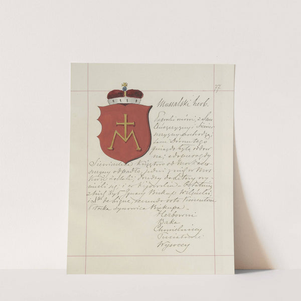 Herby Rzeczypospolitej Polskiej i W. X. Litewskiego. T. 1 Pl.101 (1875-1900) by Boleslaw Starzyński