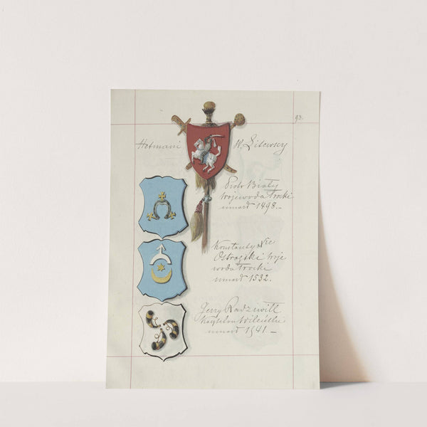 Herby Rzeczypospolitej Polskiej i W. X. Litewskiego. T. 1 Pl.126 (1875-1900) by Boleslaw Starzyński