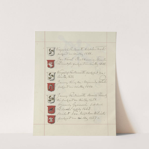 Herby Rzeczypospolitej Polskiej i W. X. Litewskiego. T. 1 Pl.135 (1875-1900) by Boleslaw Starzyński