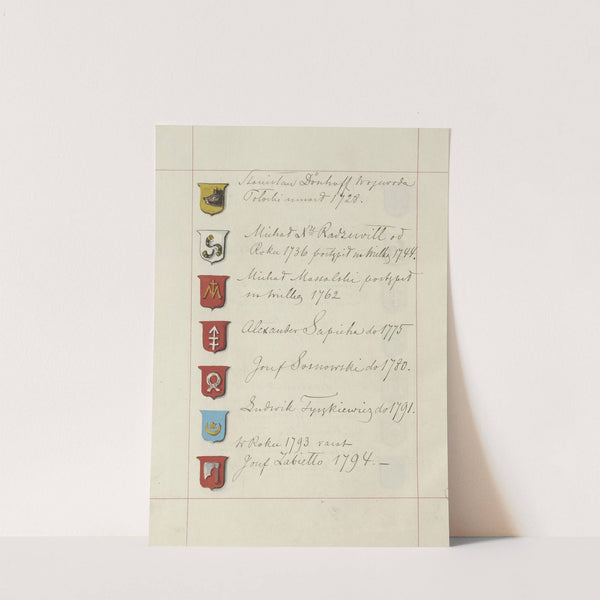 Herby Rzeczypospolitej Polskiej i W. X. Litewskiego. T. 1 Pl.137 (1875-1900) by Boleslaw Starzyński