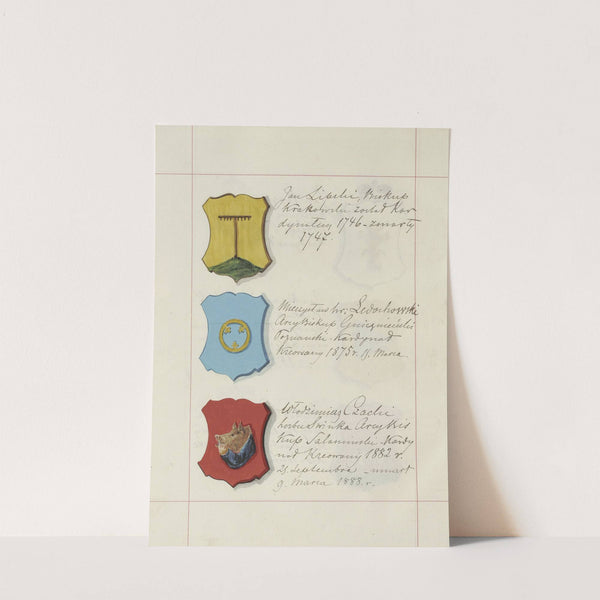 Herby Rzeczypospolitej Polskiej i W. X. Litewskiego. T. 1 Pl.143 (1875-1900) by Boleslaw Starzyński