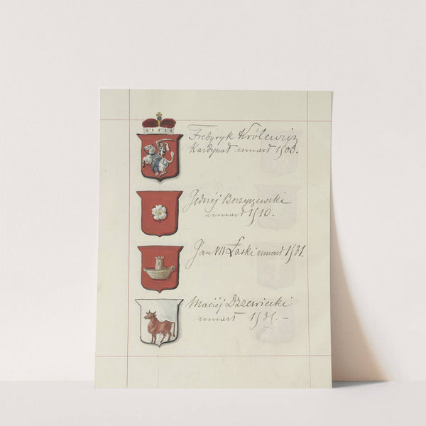 Herby Rzeczypospolitej Polskiej i W. X. Litewskiego. T. 1 Pl.155 (1875-1900) by Boleslaw Starzyński