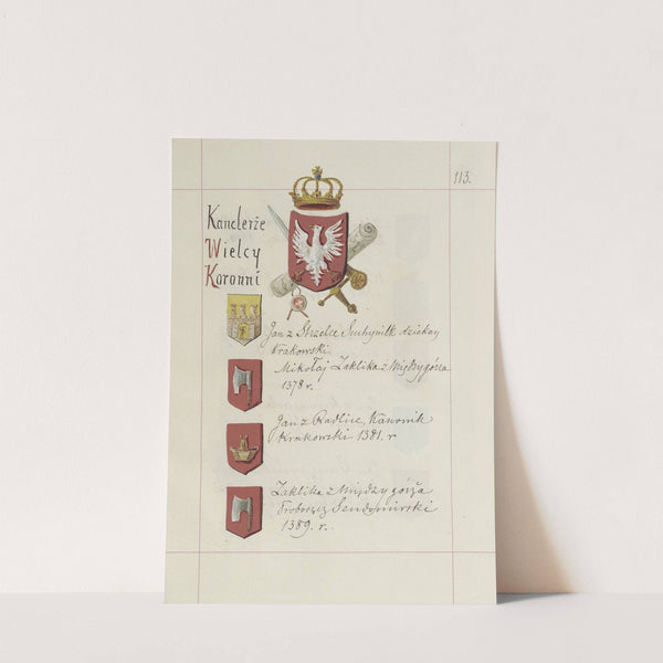 Herby Rzeczypospolitej Polskiej i W. X. Litewskiego. T. 1 Pl.166 (1875-1900) by Boleslaw Starzyński