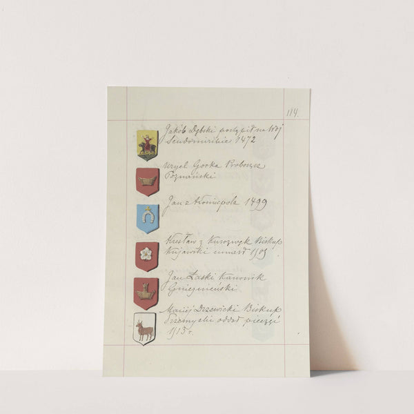 Herby Rzeczypospolitej Polskiej i W. X. Litewskiego. T. 1 Pl.168 (1875-1900) by Boleslaw Starzyński