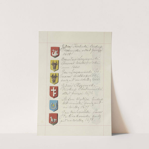 Herby Rzeczypospolitej Polskiej i W. X. Litewskiego. T. 1 Pl.184 (1875-1900) by Boleslaw Starzyński