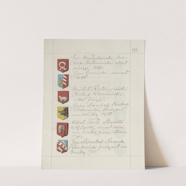 Herby Rzeczypospolitej Polskiej i W. X. Litewskiego. T. 1 Pl.185 (1875-1900) by Boleslaw Starzyński