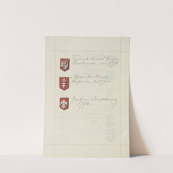 Herby Rzeczypospolitej Polskiej i W. X. Litewskiego. T. 1 Pl.191 (1875-1900) by Boleslaw Starzyński