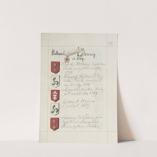 Herby Rzeczypospolitej Polskiej i W. X. Litewskiego. T. 1 Pl.192 (1875-1900) by Boleslaw Starzyński