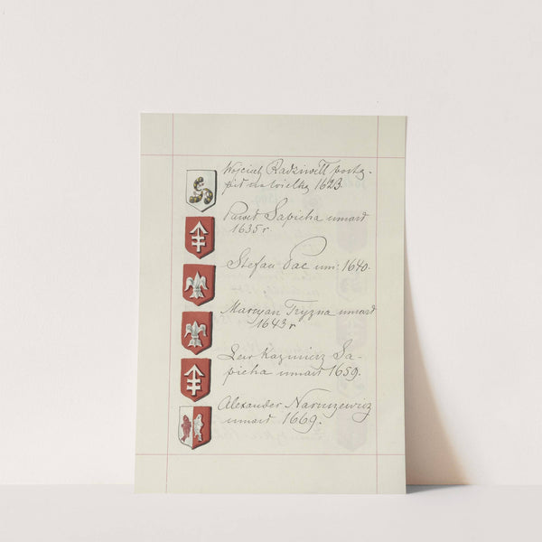 Herby Rzeczypospolitej Polskiej i W. X. Litewskiego. T. 1 Pl.193 (1875-1900) by Boleslaw Starzyński