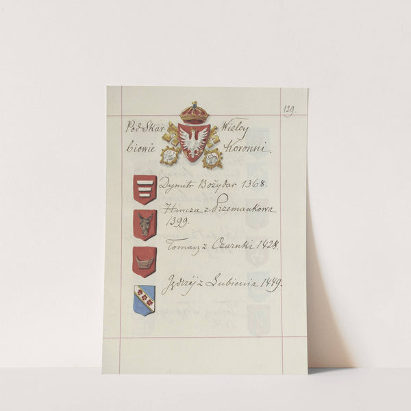 Herby Rzeczypospolitej Polskiej i W. X. Litewskiego. T. 1 Pl.196 (1875-1900) by Boleslaw Starzyński