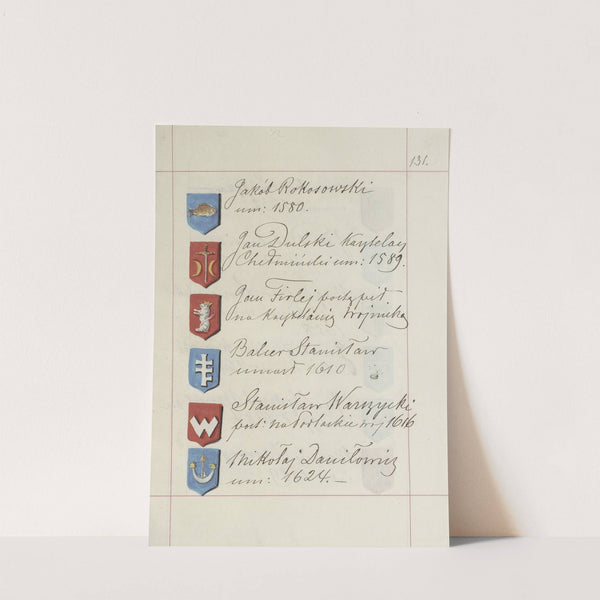 Herby Rzeczypospolitej Polskiej i W. X. Litewskiego. T. 1 Pl.200 (1875-1900) by Boleslaw Starzyński