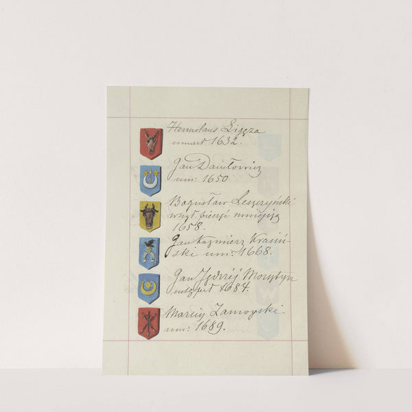 Herby Rzeczypospolitej Polskiej i W. X. Litewskiego. T. 1 Pl.201 (1875-1900) by Boleslaw Starzyński