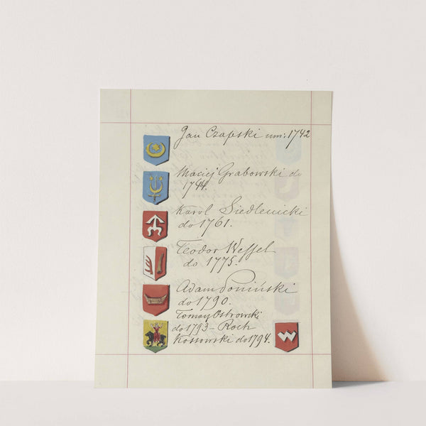 Herby Rzeczypospolitej Polskiej i W. X. Litewskiego. T. 1 Pl.203 (1875-1900) by Boleslaw Starzyński