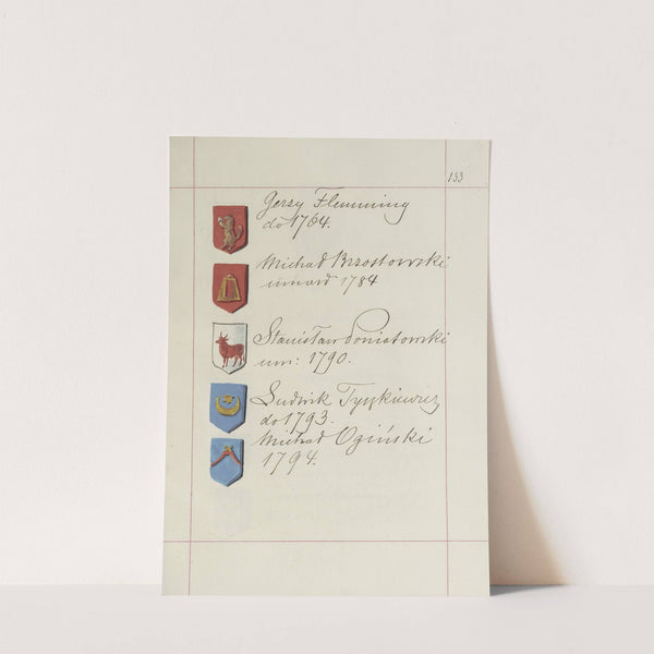 Herby Rzeczypospolitej Polskiej i W. X. Litewskiego. T. 1 Pl.204 (1875-1900) by Boleslaw Starzyński
