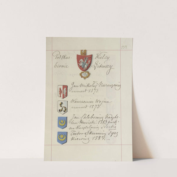 Herby Rzeczypospolitej Polskiej i W. X. Litewskiego. T. 1 Pl.205 (1875-1900) by Boleslaw Starzyński