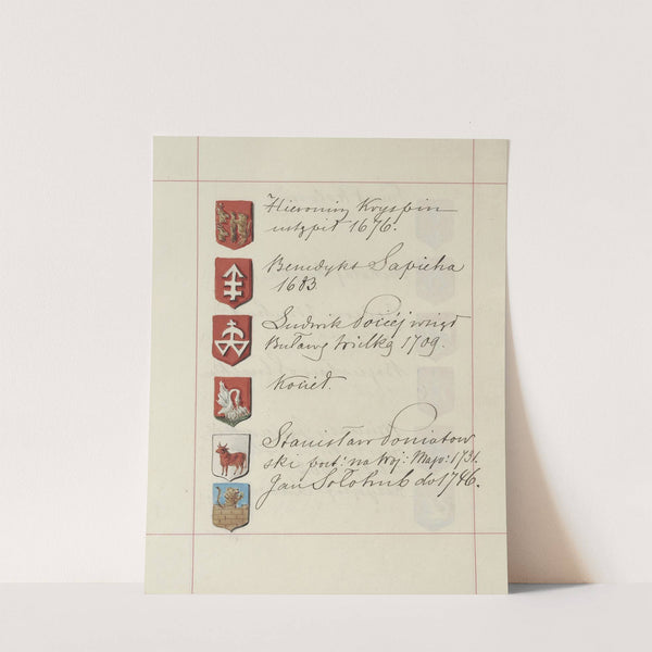 Herby Rzeczypospolitej Polskiej i W. X. Litewskiego. T. 1 Pl.208 (1875-1900) by Boleslaw Starzyński