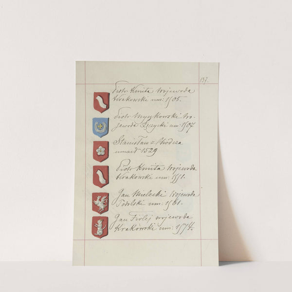 Herby Rzeczypospolitej Polskiej i W. X. Litewskiego. T. 1 Pl.210 (1875-1900) by Boleslaw Starzyński