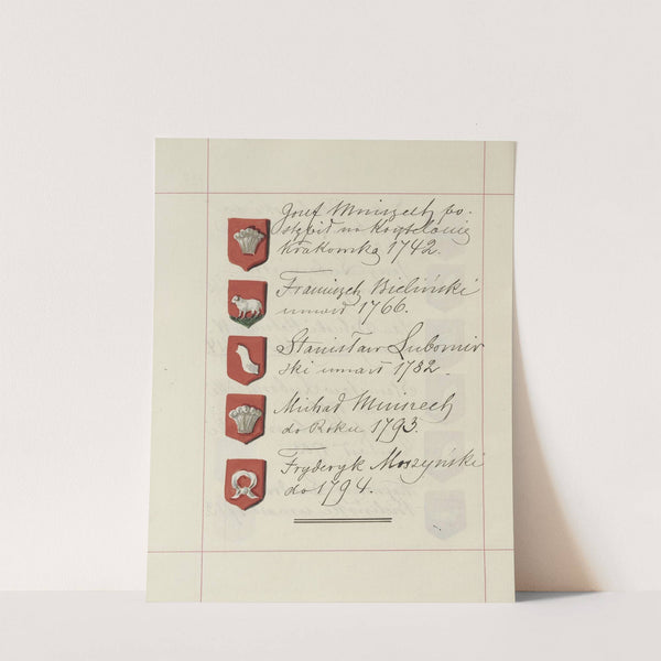 Herby Rzeczypospolitej Polskiej i W. X. Litewskiego. T. 1 Pl.213 (1875-1900) by Boleslaw Starzyński