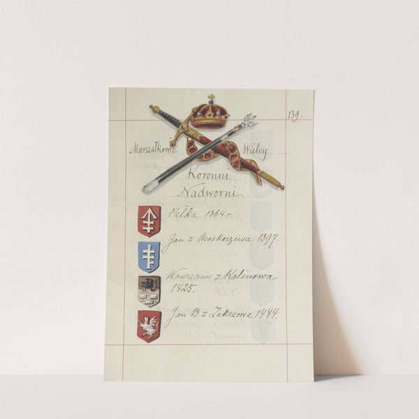 Herby Rzeczypospolitej Polskiej i W. X. Litewskiego. T. 1 Pl.214 (1875-1900) by Boleslaw Starzyński