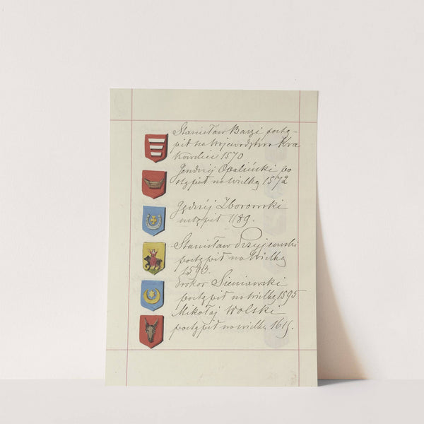 Herby Rzeczypospolitej Polskiej i W. X. Litewskiego. T. 1 Pl.217 (1875-1900) by Boleslaw Starzyński