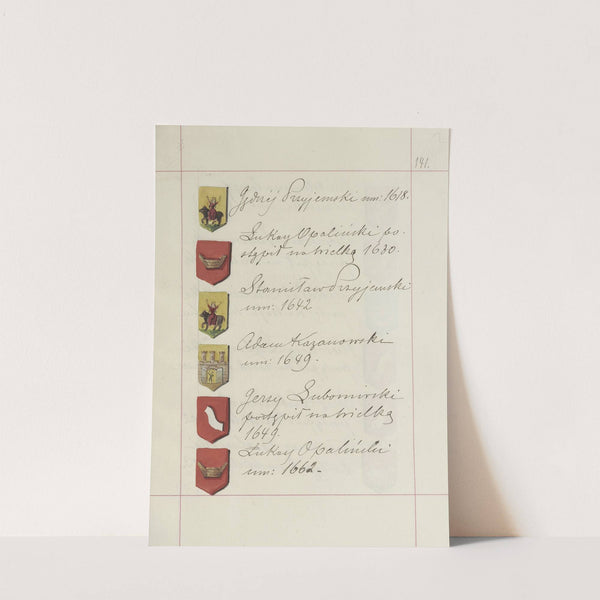 Herby Rzeczypospolitej Polskiej i W. X. Litewskiego. T. 1 Pl.218 (1875-1900) by Boleslaw Starzyński