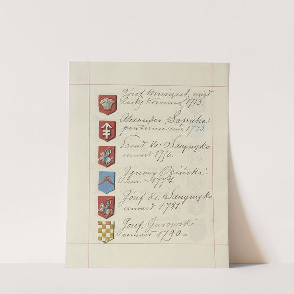 Herby Rzeczypospolitej Polskiej i W. X. Litewskiego. T. 1 Pl.225 (1875-1900) by Boleslaw Starzyński