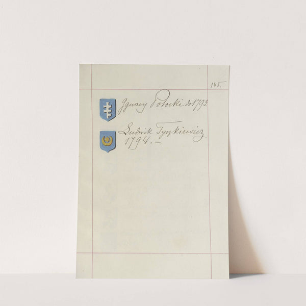 Herby Rzeczypospolitej Polskiej i W. X. Litewskiego. T. 1 Pl.226 (1875-1900) by Boleslaw Starzyński