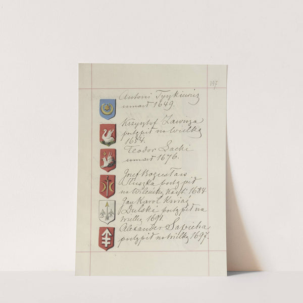 Herby Rzeczypospolitej Polskiej i W. X. Litewskiego. T. 1 Pl.229 (1875-1900) by Boleslaw Starzyński