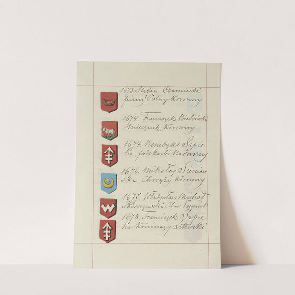 Herby Rzeczypospolitej Polskiej i W. X. Litewskiego. T. 1 Pl.248 (1875-1900) by Boleslaw Starzyński