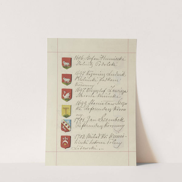 Herby Rzeczypospolitej Polskiej i W. X. Litewskiego. T. 1 Pl.250 (1875-1900) by Boleslaw Starzyński