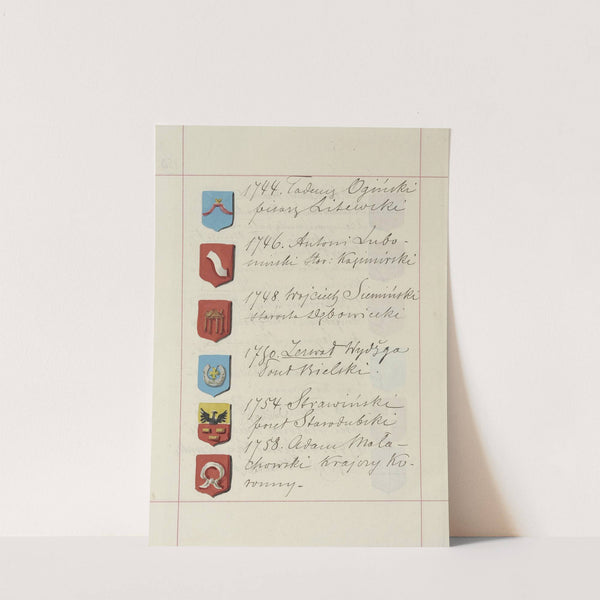 Herby Rzeczypospolitej Polskiej i W. X. Litewskiego. T. 1 Pl.254 (1875-1900) by Boleslaw Starzyński