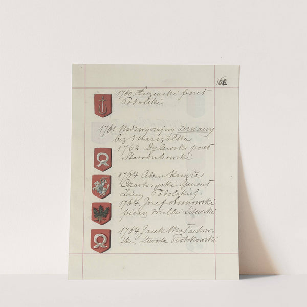 Herby Rzeczypospolitej Polskiej i W. X. Litewskiego. T. 1 Pl.255 (1875-1900) by Boleslaw Starzyński