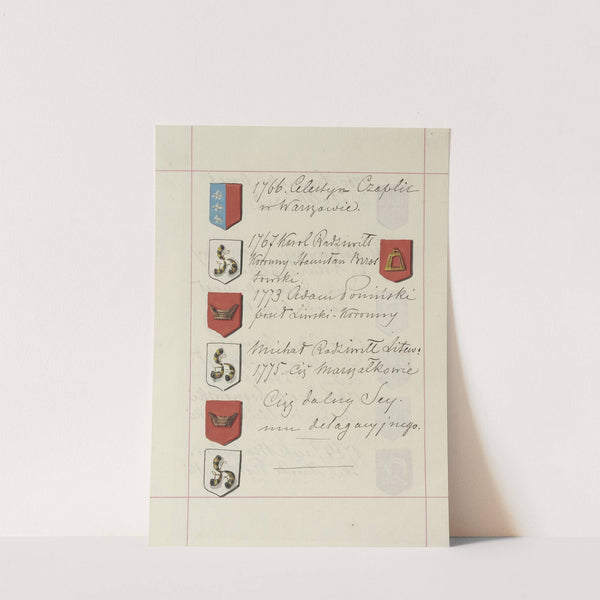 Herby Rzeczypospolitej Polskiej i W. X. Litewskiego. T. 1 Pl.256 (1875-1900) by Boleslaw Starzyński