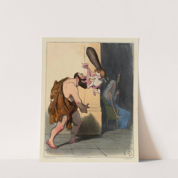 Hercule dompté par l’Amour (1833) by Honoré Daumier